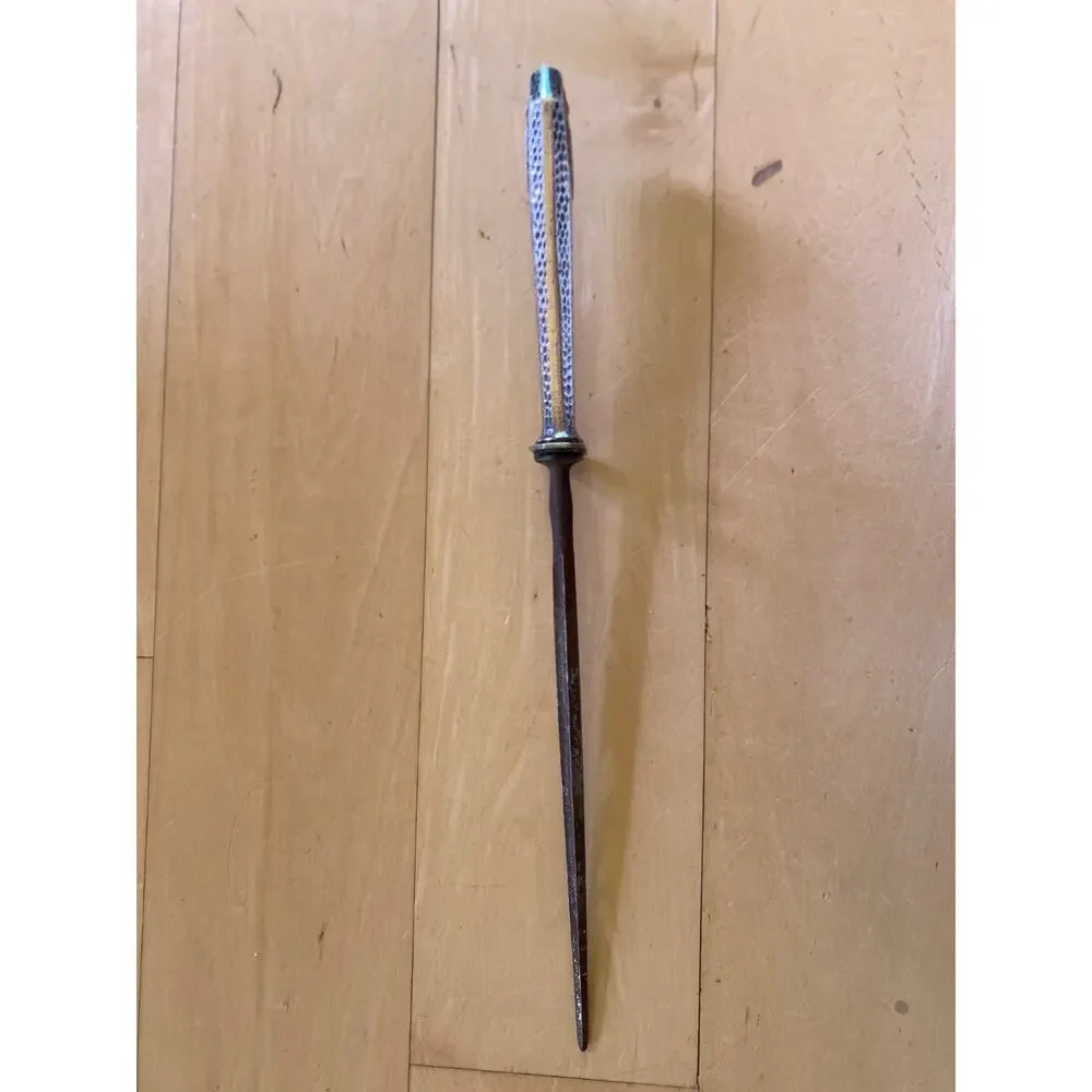 Antique 1847 Rogers Bros. Brothers Silver Color Knife Sharpening Steel Sharpener